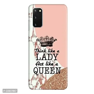 Dugvio? Printed Designer Matt Finish Hard Back Case Cover for Samsung Galaxy S20 / Samsung S20 (Think Like a Lady Quotes)