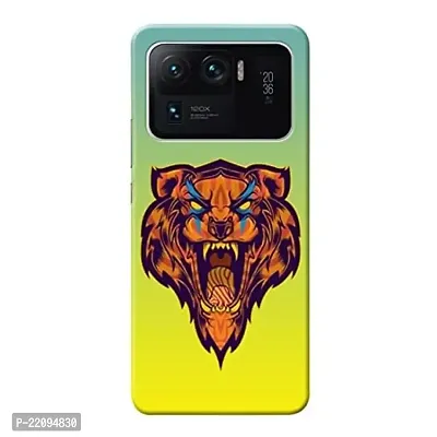 Dugvio? Printed Matt Finish Hard Back Case Cover for Xiaomi Mi 11 Ultra (Tiger Face)