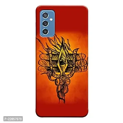 Dugvio? Printed Designer Matt Finish Hard Back Cover Case for Samsung Galaxy M52 (5G) - Lord Shiva Eyes-thumb0