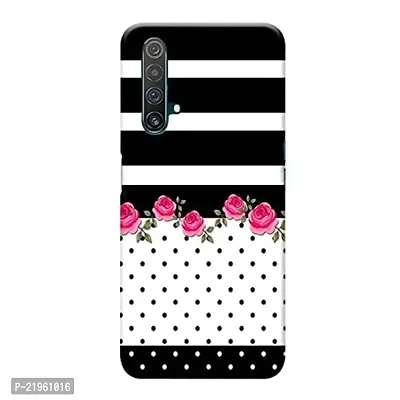 Dugvio? Poly Carbonate Back Cover Case for Realme X3 / Realme X3 Super Zoom - Rose Pattern Effect
