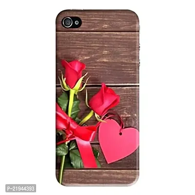 Dugvio? Polycarbonate Printed Hard Back Case Cover for iPhone 5 / iPhone 5S (Red Rose)