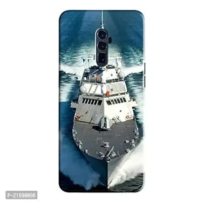 Dugvio? Printed Designer Back Cover Case for Oppo Reno X - Navy Ship