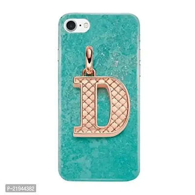 Dugvio? Polycarbonate Printed Hard Back Case Cover for iPhone 8 (D Name Alphabet)