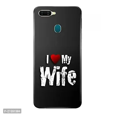 Dugvio? Printed Designer Back Cover Case for Oppo A7 / Oppo A12 / Oppo A5S - I Love My Wife