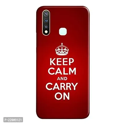 Dugvio? Printed Designer Hard Back Case Cover for Vivo U20  Vivo Y19 (Keep Calm and Carry on)