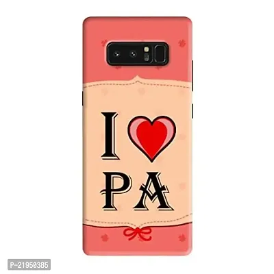 Dugvio? Polycarbonate Printed Hard Back Case Cover for Samsung Galaxy Note 8 / Samsung Note 8 / N950F (I Love Pa)-thumb0