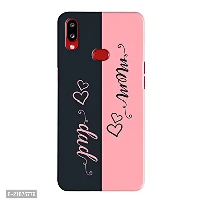 Dugvio? Polycarbonate Printed Colorful Mom  Dad, Mom and Dad, Mother, Father Designer Hard Back Case Cover for Samsung Galaxy A10S / Samsung A10S / SM-A107F/DS (Multicolor)-thumb0