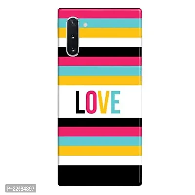 Dugvio? Printed Designer Matt Finish Hard Back Case Cover for Samsung Galaxy Note 10 / Samsung Note 10 (Love Pattern Art)