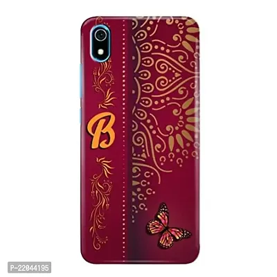 Dugvio? Printed Designer Matt Finish Hard Back Case Cover for Xiaomi Redmi 7A (B Name Alphabet)-thumb0