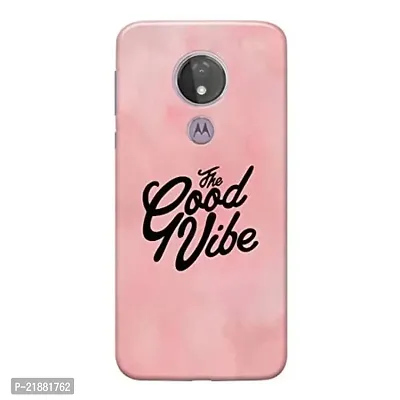 Dugvio Polycarbonate Printed Colorful Good Vibes Only Quotes Designer Back Case Cover for Motorola Moto G7 Power/Moto G7 Power (Multicolor)