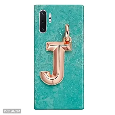 Dugvio? Polycarbonate Printed Hard Back Case Cover for Samsung Galaxy Note 10 Plus/Samsung Note 10 Pro (J Name Alphabet)