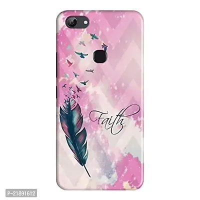 Dugvio Polycarbonate Printed Colorful Pink Faith Designer Hard Back Case Cover for Vivo Y83 (Multicolor)