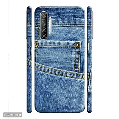 Dugvio? Poly Carbonate Back Cover Case for Realme XT/Realme X2 - Blue Pocket Jeans