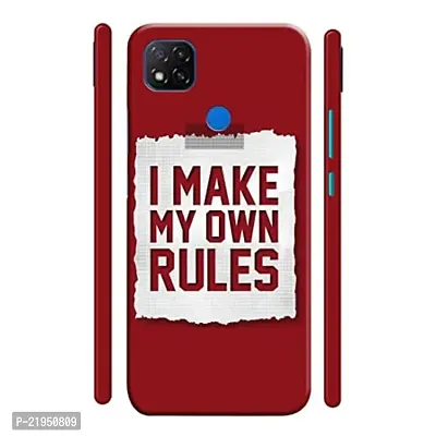 Dugvio? Polycarbonate Printed Hard Back Case Cover for Xiaomi Redmi 9 / Redmi 9C (I Make My Own Rules)