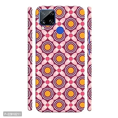 Dugvio? Printed Designer Hard Back Case Cover for Realme C15 (Rangoli Drawing)