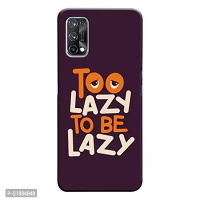 Dugvio? Printed Designer Matt Finish Hard Back Cover Case for Realme X7 - to Lazzy to Be Lazzy