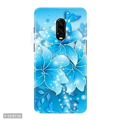 Dugvio Sky Butterfly Designer Hard Back Case Cover for OnePlus 6T / 1+6T (Multicolor)-thumb0