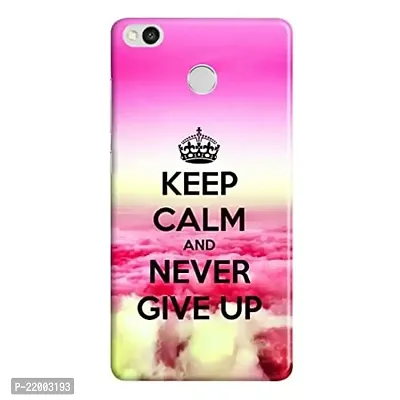 Dugvio? Printed Designer Hard Back Case Cover for Xiaomi Redmi 3S Prime (Keep Calm and Never give up)