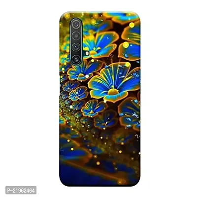 Dugvio? Poly Carbonate Back Cover Case for Realme X3 / Realme X3 Super Zoom - Floral Art, Purple Floral-thumb0