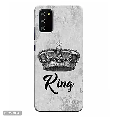 Dugvio? Printed King Crown Designer Hard Back Case Cover for Samsung Galaxy M02S / Samsung Galaxy F02S (Multicolor)