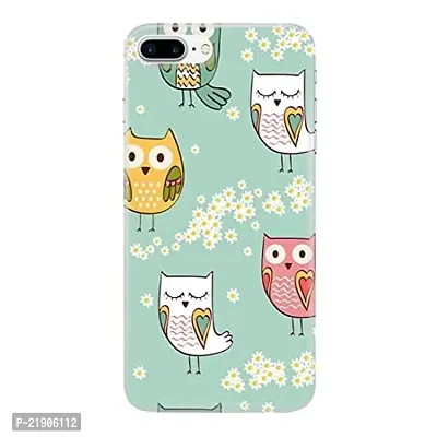 Dugvio? Polycarbonate Printed Colorful Cute Owl Designer Hard Back Case Cover for Apple iPhone 7 Plus/iPhone 7 Plus (Multicolor)