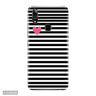 Dugvio? Polycarbonate Printed Hard Back Case Cover for Vivo V9 (Black Pattern)