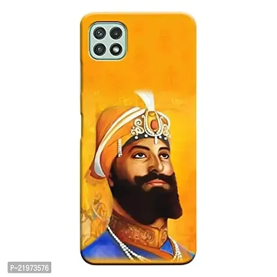 Dugvio? Printed Designer Matt Finish Hard Back Cover Case for Samsung Galaxy A22 (5G) - Guru Gobind Singh Maharaj