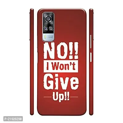 Dugvio? Polycarbonate Printed Hard Back Case Cover for Vivo Y51A / Vivo Y31 (Motivation Quotes Never give up)-thumb0