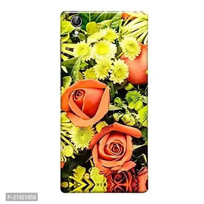 Dugvio? Polycarbonate Printed Hard Back Case Cover for Vivo Y51L (Flowers Art)