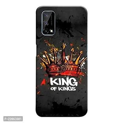 Dugvio? Printed Designer Matt Finish Hard Back Cover Case for Realme Q2 - King of Kings