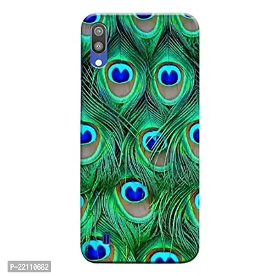 Dugvio? Printed Hard Back Case Cover Compatible for Samsung Galaxy M10 - Peacock Feather (Multicolor)-thumb0