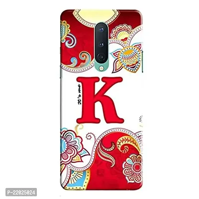 Dugvio? Printed Designer Hard Back Case Cover for OnePlus 8 (Its Me K Alphabet)