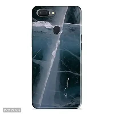 Dugvio? Polycarbonate Printed Hard Back Case Cover for Realme 2 Pro (Black Marble Effect)-thumb0