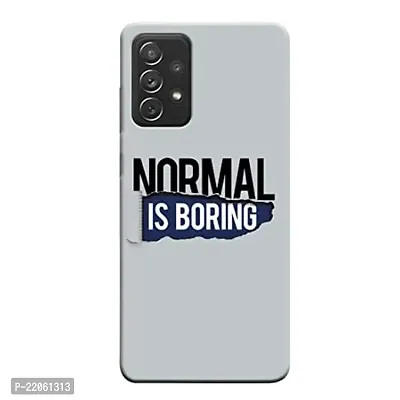 Dugvio? Printed Designer Matt Finish Hard Back Cover Case for Samsung Galaxy M32 (5G) - Normal is Boring Motivation Quotes-thumb0