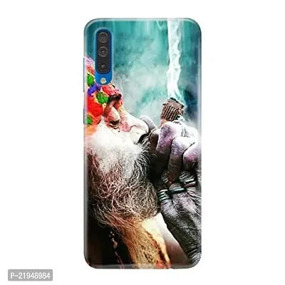 Dugvio? Polycarbonate Printed Hard Back Case Cover for Samsung Galaxy A50 / Samsung A50 / SM-A505F/DS (Lord Shiva chillam Effect)
