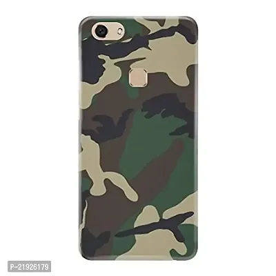 Dugvio? Polycarbonate Printed Hard Back Case Cover for Vivo V7 Plus (Army Camoflage)