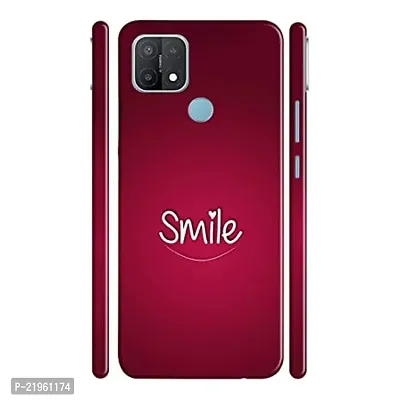 Dugvio? Poly Carbonate Back Cover Case for Oppo A15 / Oppo A15S - Smile-thumb0