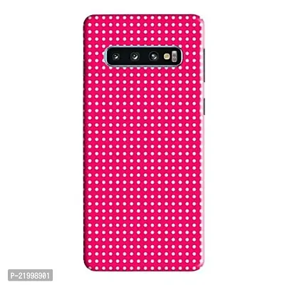 Dugvio? Printed Designer Hard Back Case Cover for Samsung Galaxy S10 / Samsung S10 (Pink Dotted Art)-thumb0