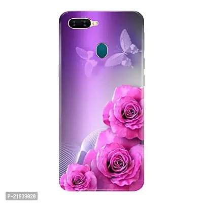 Dugvio? Polycarbonate Printed Hard Back Case Cover for Oppo A7 / Oppo A12 / Oppo A5S (Butterfly Art)