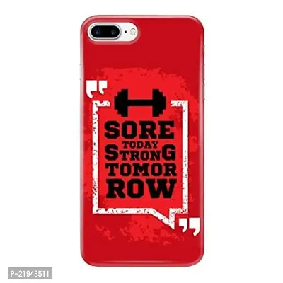 Dugvio? Polycarbonate Printed Hard Back Case Cover for iPhone 7 Plus (Gym Motivation Quotes)