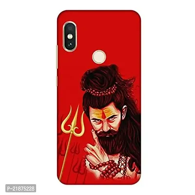Dugvio Printed Colorful Lord Shiva, Angry Shiva, Bhola, Shiva Designer Back Case Cover for Xiaomi Redmi Note 6 Pro/Redmi Note 6 Pro (Multicolor)