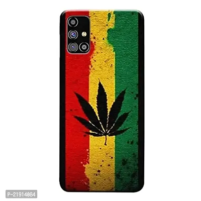 Dugvio? Polycarbonate Printed Hard Back Case Cover for Samsung Galaxy M31S / Samsung M31S (Weed Colorful)