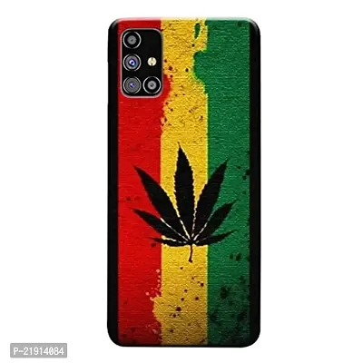 Dugvio? Polycarbonate Printed Hard Back Case Cover for Samsung Galaxy M31S / Samsung M31S (Weed Colorful)-thumb0