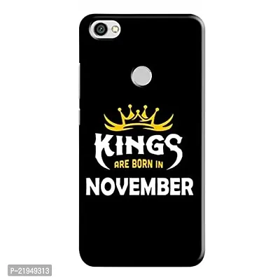 Dugvio? Polycarbonate Printed Hard Back Case Cover for Xiaomi Redmi Y1 (Kings are Born in November)