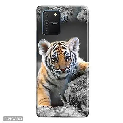 Dugvio? Polycarbonate Printed Hard Back Case Cover for Samsung Galaxy S10 Lite/Samsung S10 Lite (Tiger Childhood, Tiger)