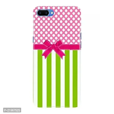 Dugvio? Poly Carbonate Back Cover Case for Oppo A3S - Green dot Art-thumb0