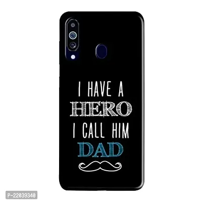 Dugvio? Printed Designer Matt Finish Hard Back Case Cover for Samsung Galaxy A60 / Samsung A60 / SM-A606F/DS (I Have a Hero Dad Quotes)