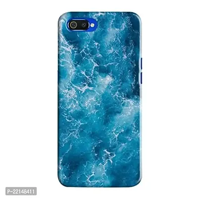 Dugvio? Printed Matt Finish Hard Back Case Cover for Realme C2 / Oppo A1K - Water Effect (Multicolor)-thumb0