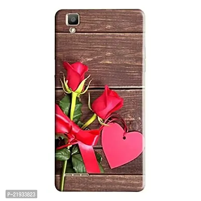 Dugvio? Polycarbonate Printed Hard Back Case Cover for Oppo F1 (Red Rose)