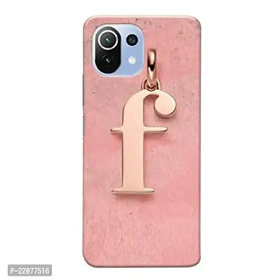 Dugvio? Printed Designer Back Cover Case for Xiaomi Mi 11 Lite/Xiaomi Mi 11 Lite 5G / Xiaomi 11 Lite NE 5G - F Name Alphabet